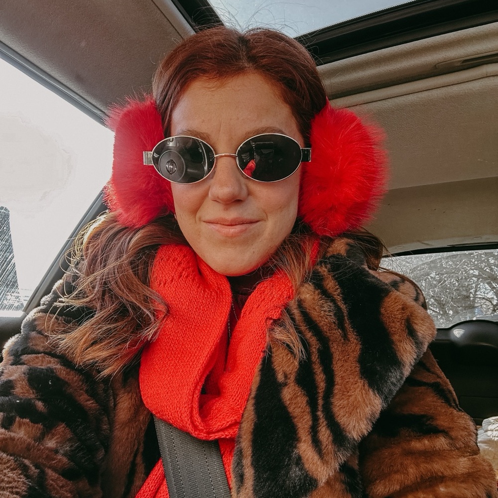 12th tribe Tiger print Faux fur coat
